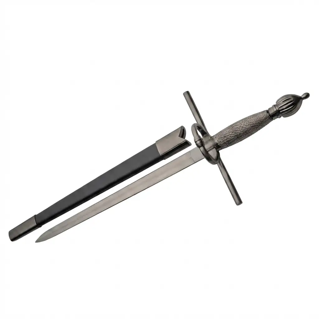 rapier-dagger-cast-metal-handle-detail