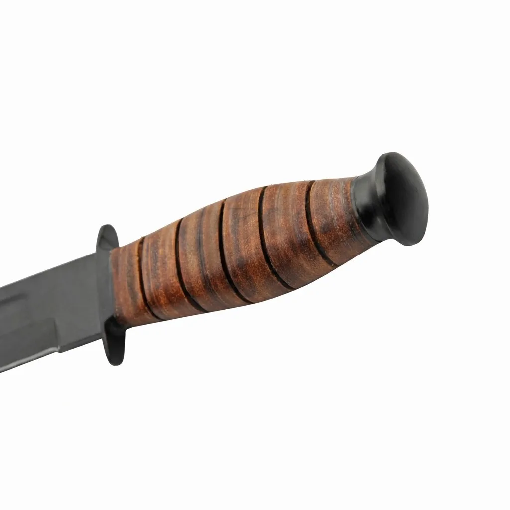 hunting-knife-leather-handle-detail