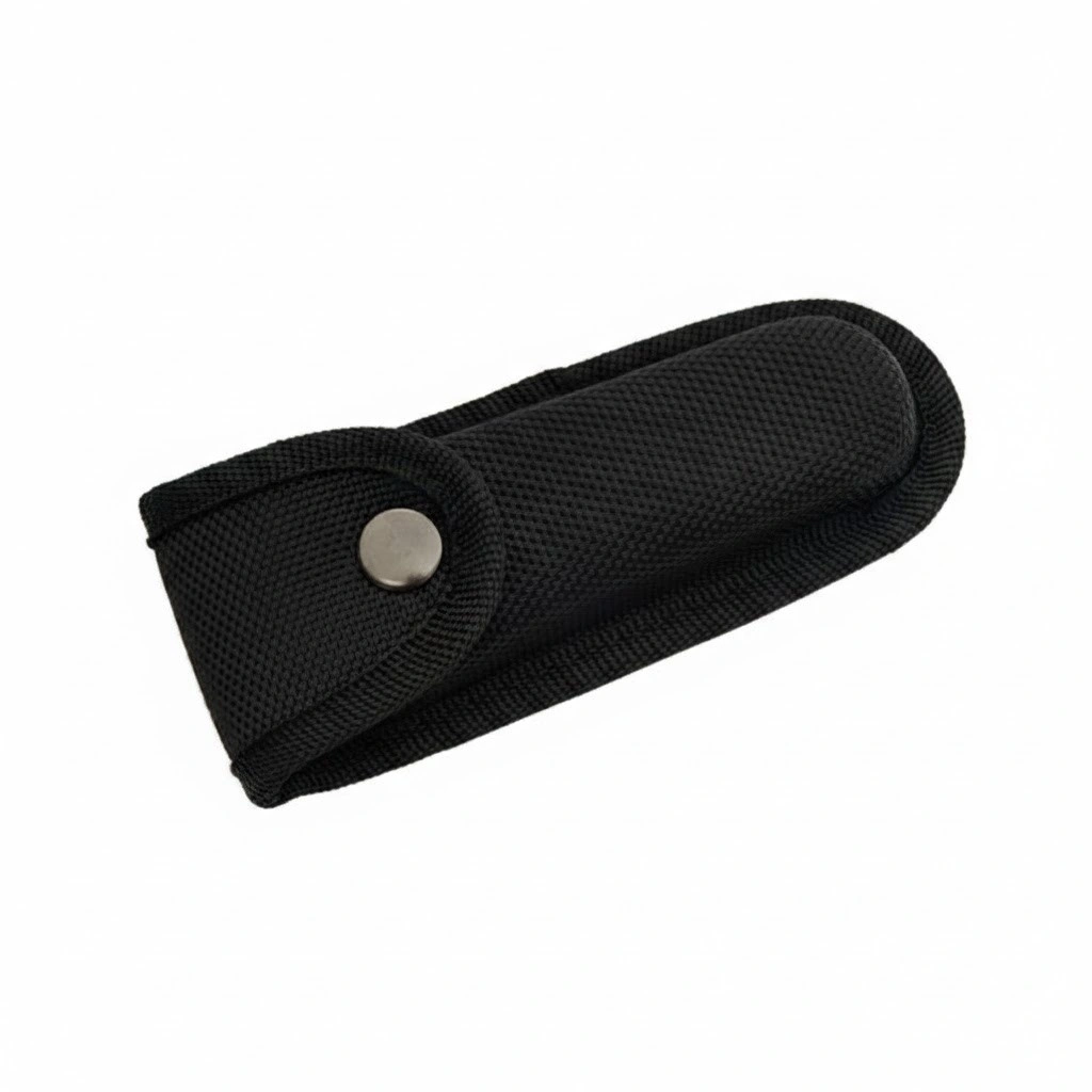 nylon-belt-sheath-folding-knife Black nylon belt sheath for folding utility knife