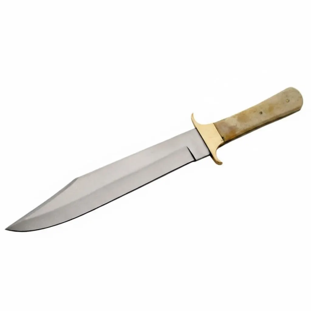 bowie-knife-clip-point-blade-detail