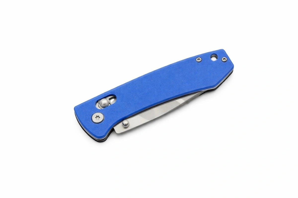 blue-g10-handle-texture-folding-knife